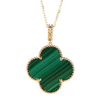 18K Magic Alhambra Malachite Necklace