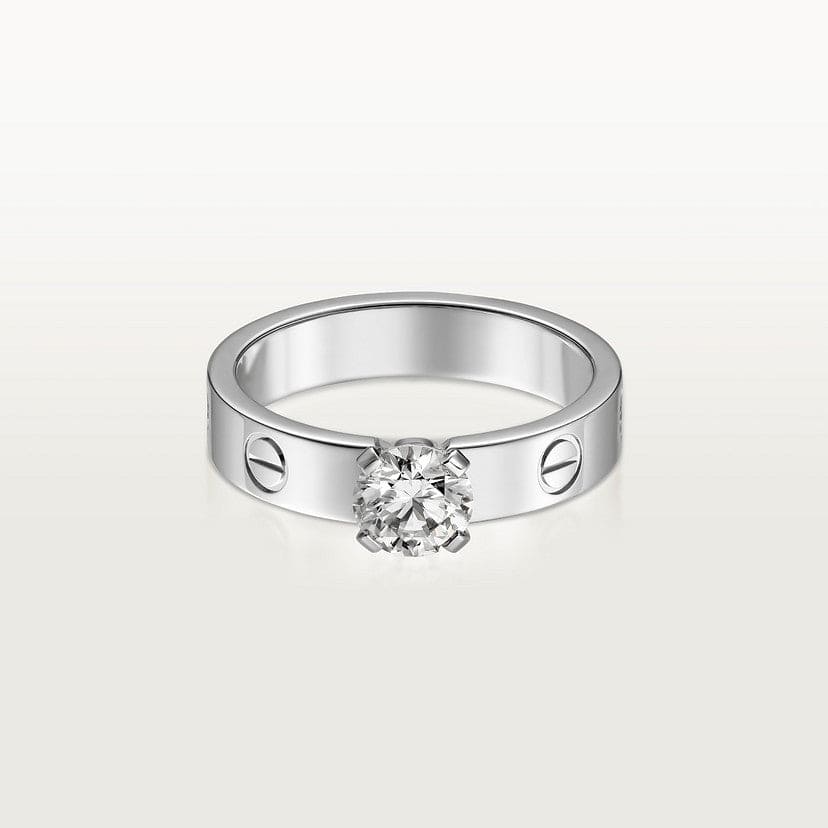 18K Celestial Love Solitaire Ring