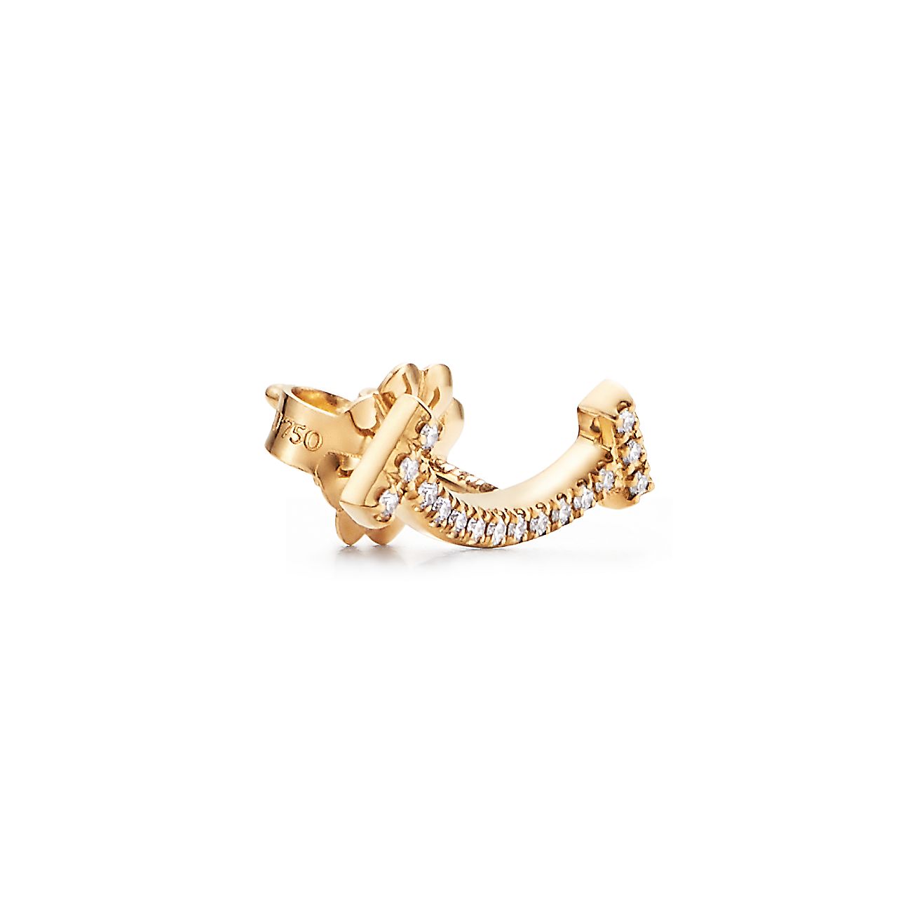 18K Celestial T Smile Diamonds Earrings