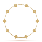18K Vintage Alhambra 10 Motifs Necklace