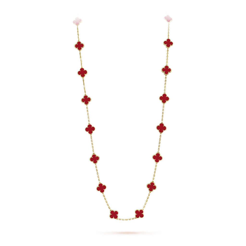 18K Celestial Vintage Alhambra 20 Motifs Long Necklace