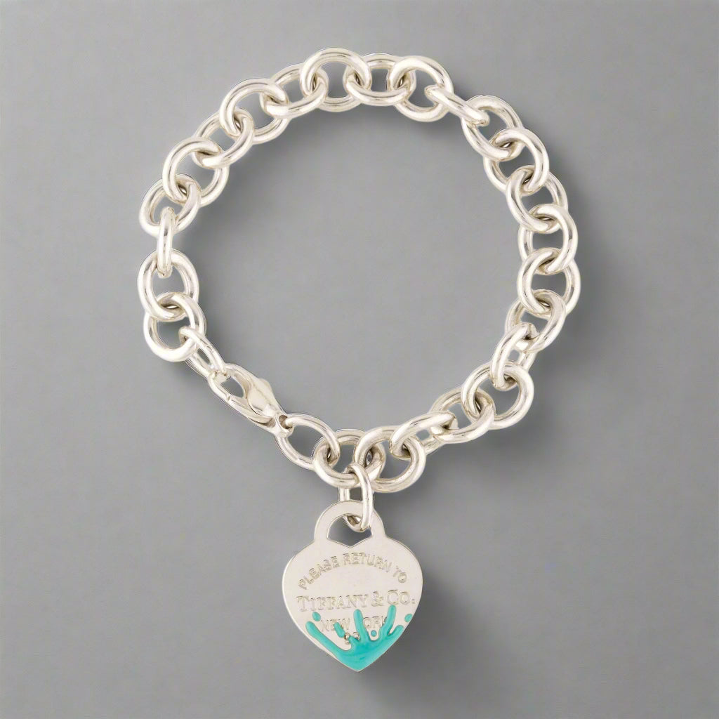 18K Celestial T Heart Tag Bracelet