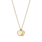 18K Celestial Return to T Mini Double Heart Necklace