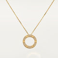 18K Love Diamond-Paved Necklace