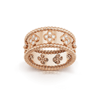 18K Celestial Perl̩e Clovers Ring