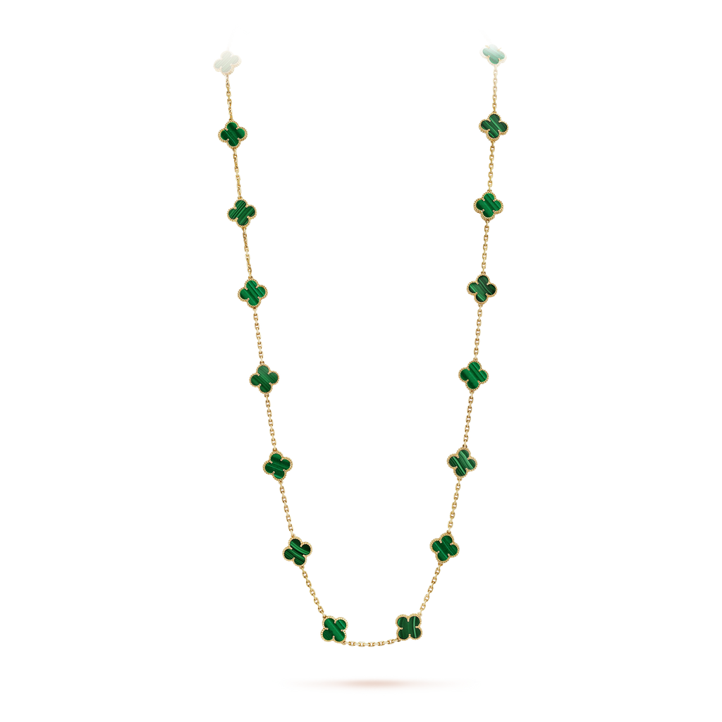 18K Celestial Vintage Alhambra 20 Motifs Long Necklace