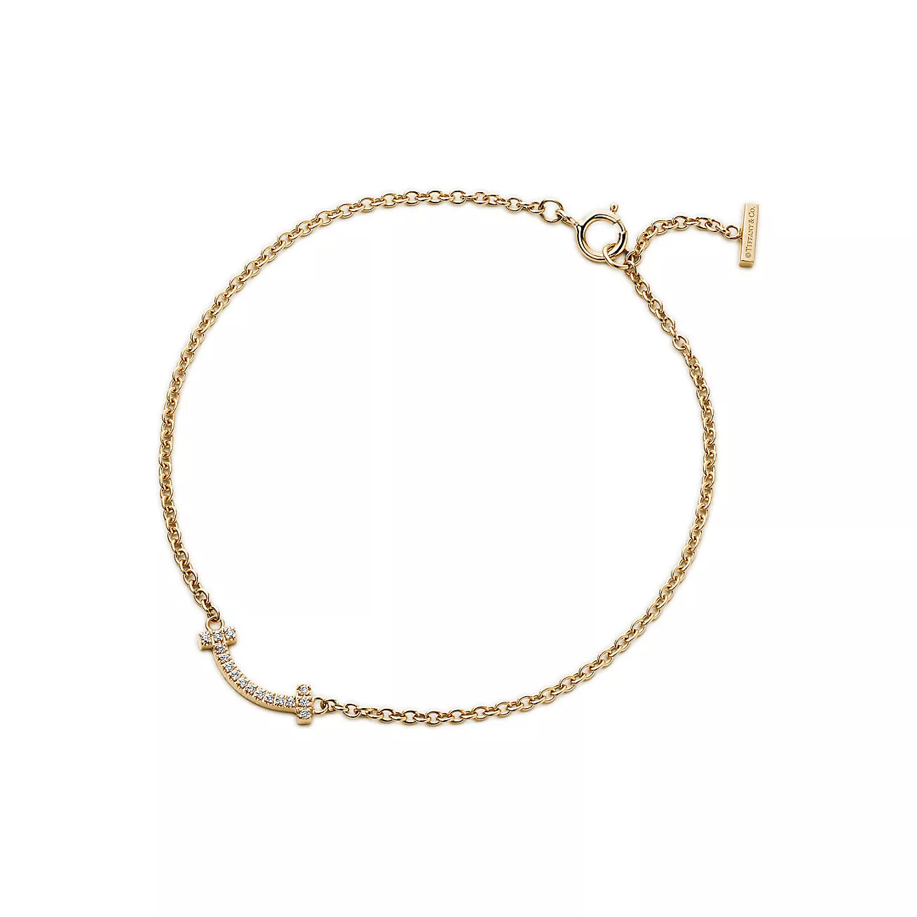 18K Celestial T Smile Diamond Bracelet