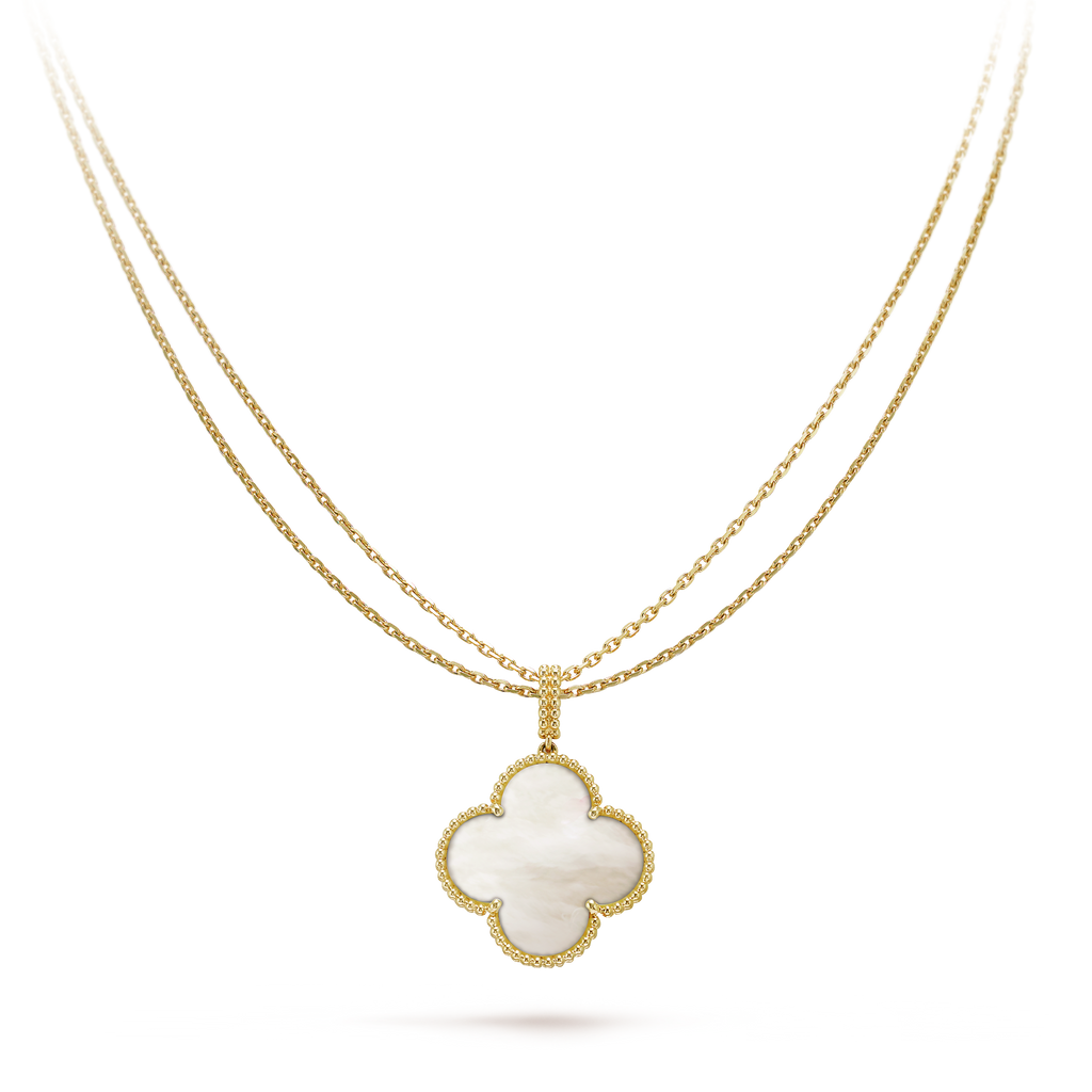 18K Celestial Magic Alhambra One Motif Pearl Necklace