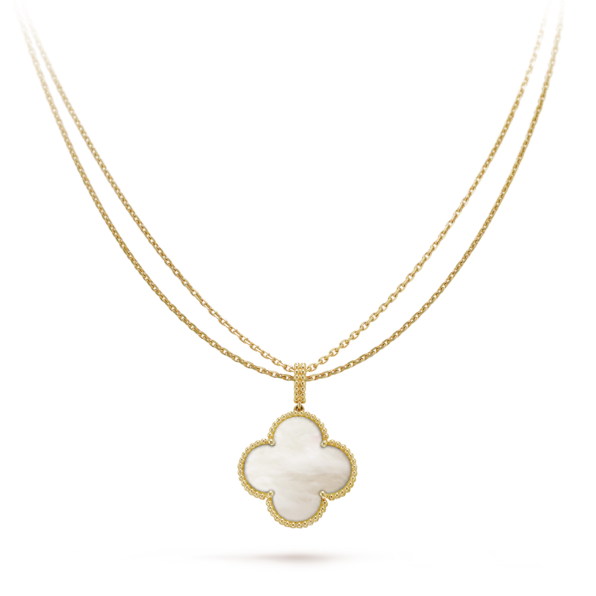 18K Celestial Magic Alhambra One Motif Pearl Necklace