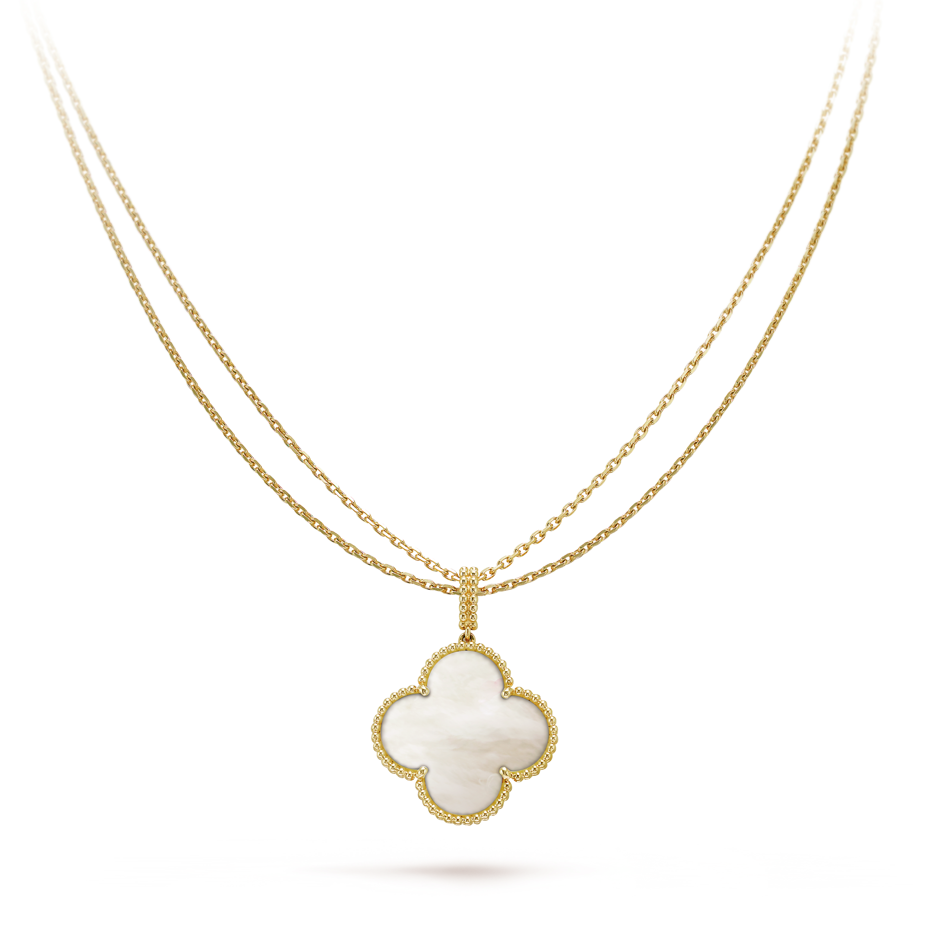 18K Celestial Magic Alhambra One Motif Pearl Necklace