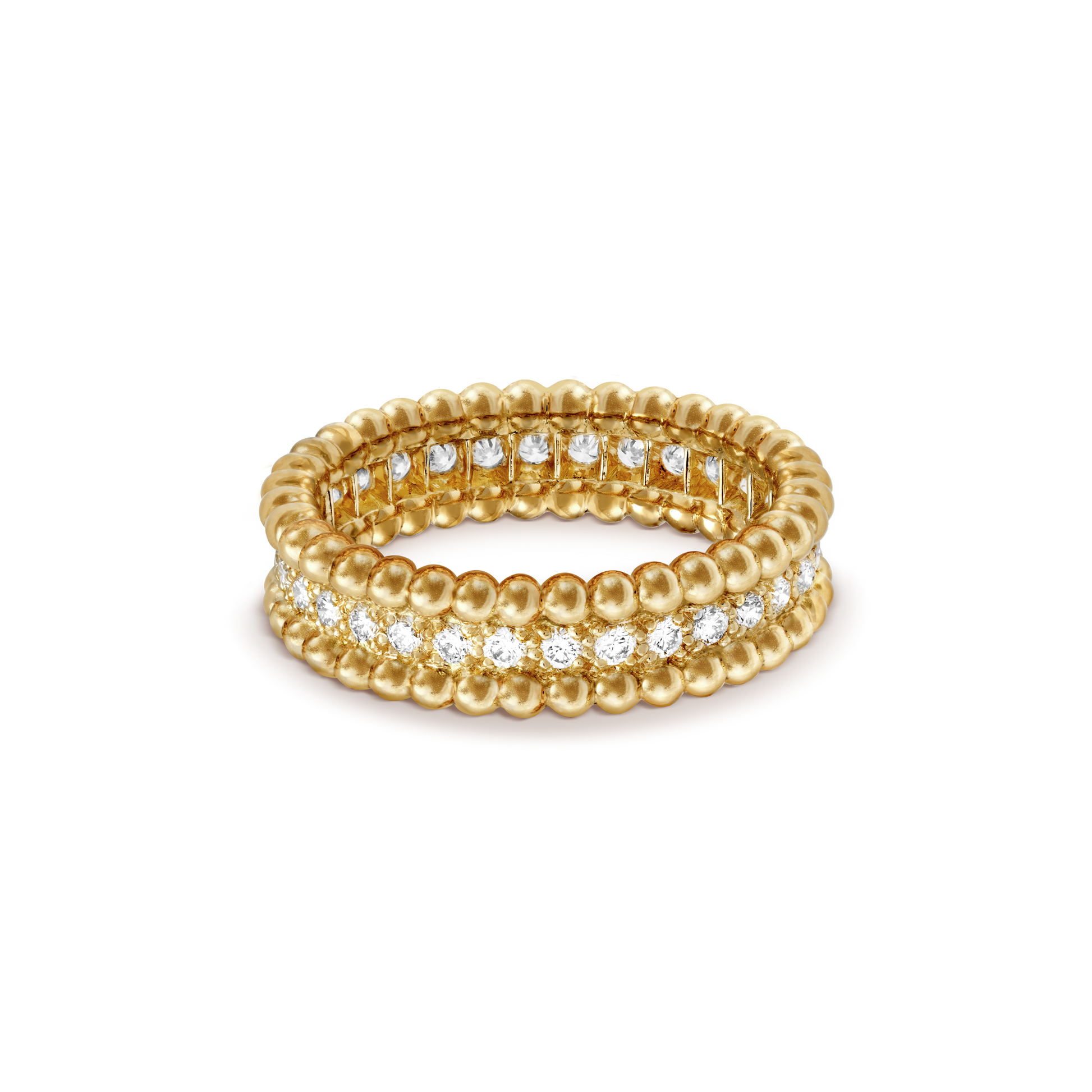 18K Celestial Perl̩e Diamonds Ring