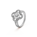 18K Vintage Alhambra Diamonds Ring