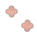 18k Magic Alhambra Pink Opale Earrings