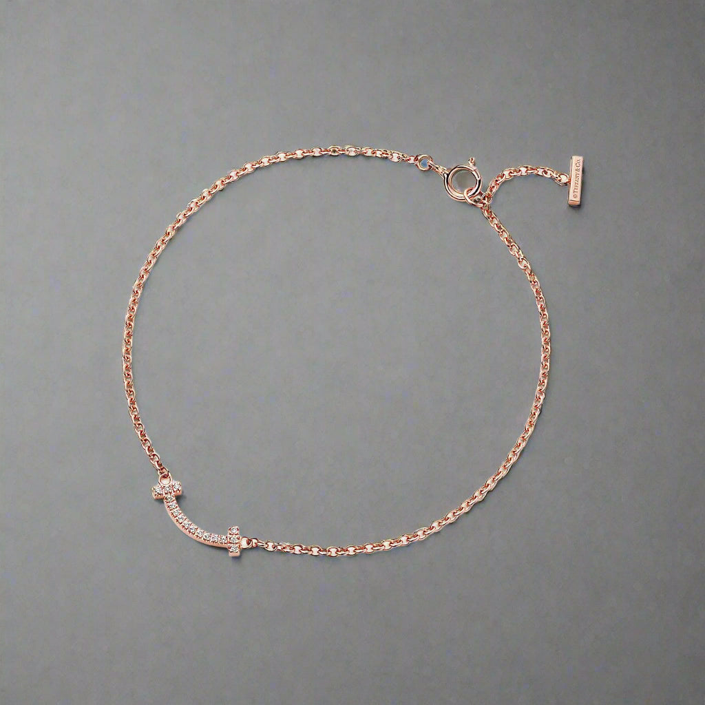 18K Celestial T Smile Diamond Bracelet