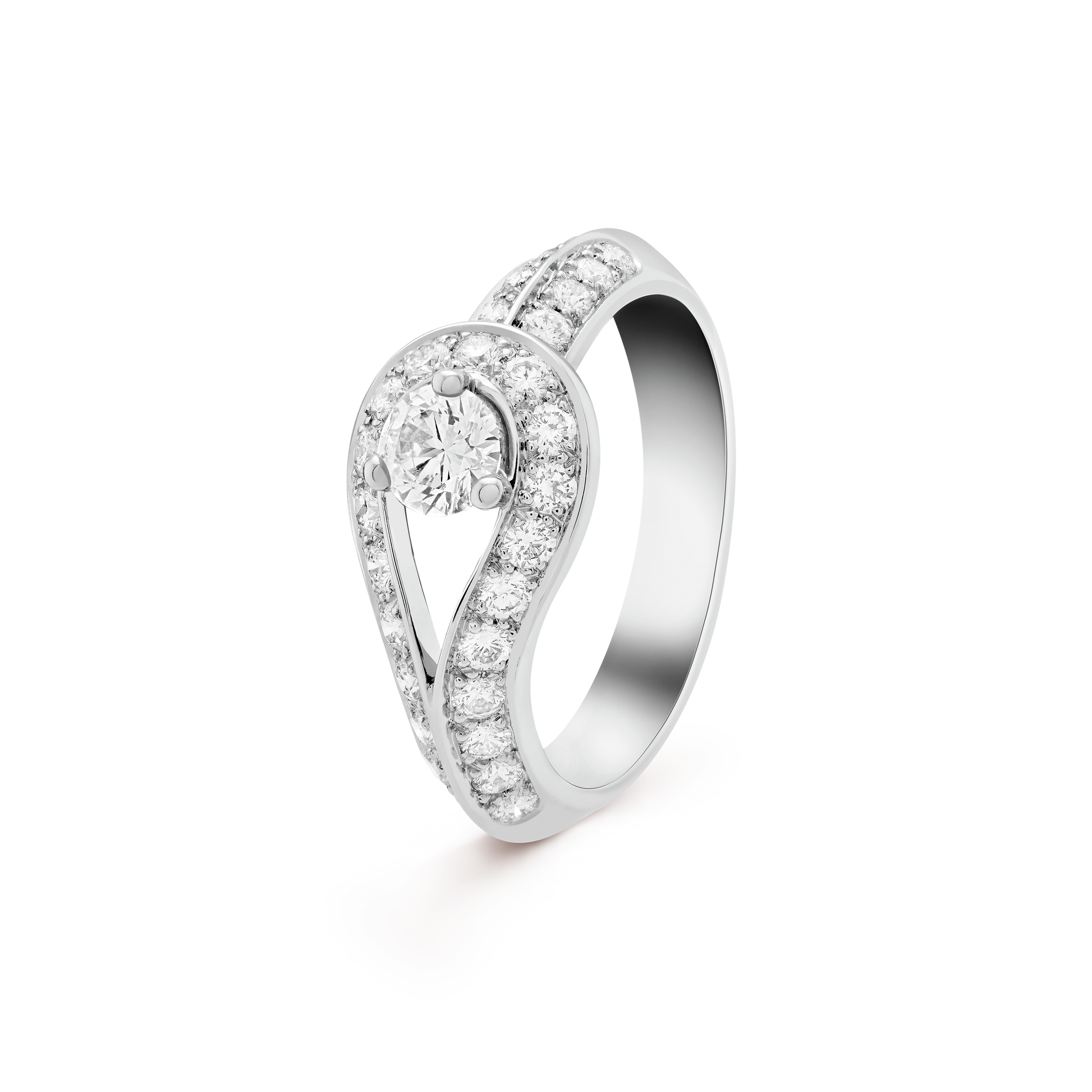 18K  Couture Solitaire Ring