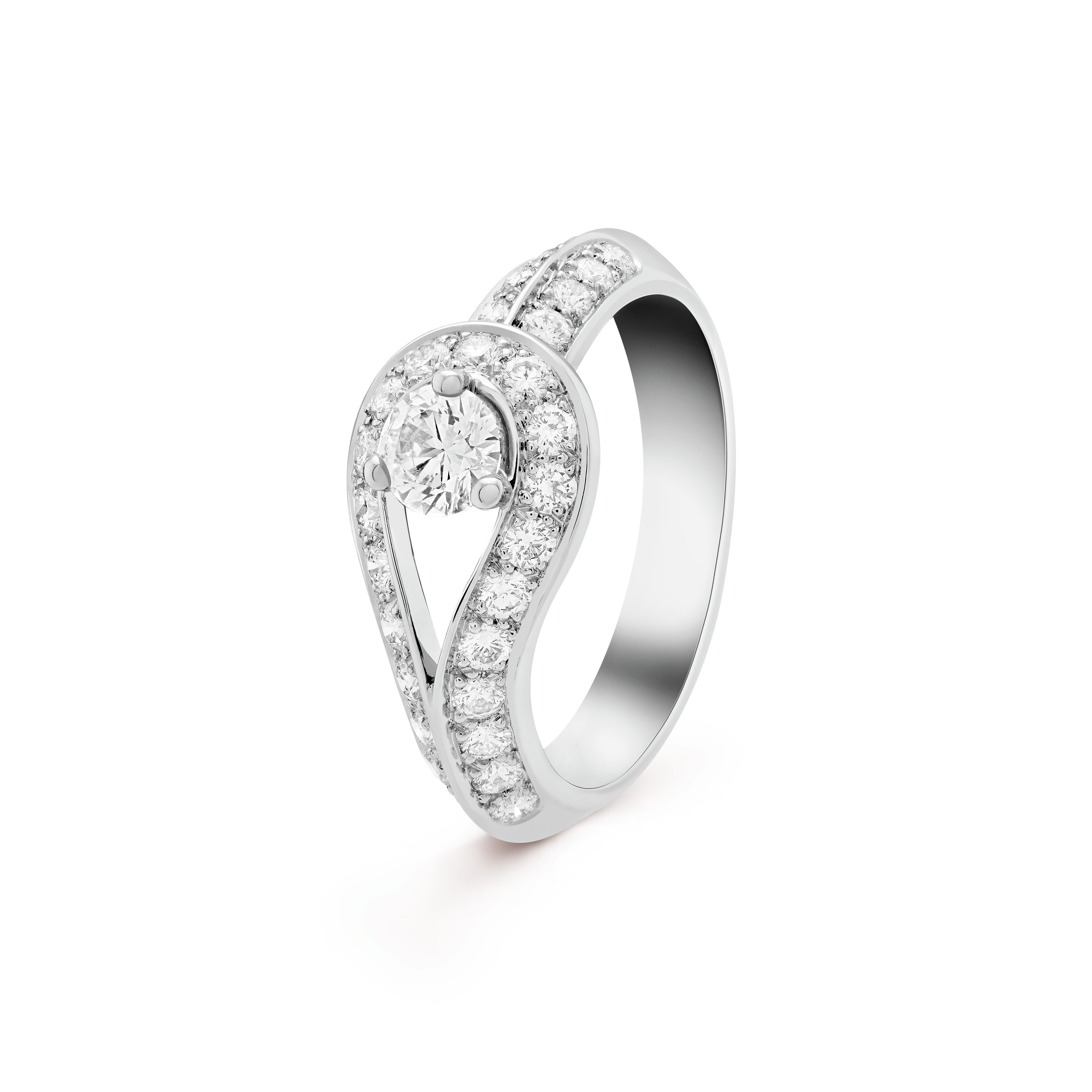 18K  Couture Solitaire Ring