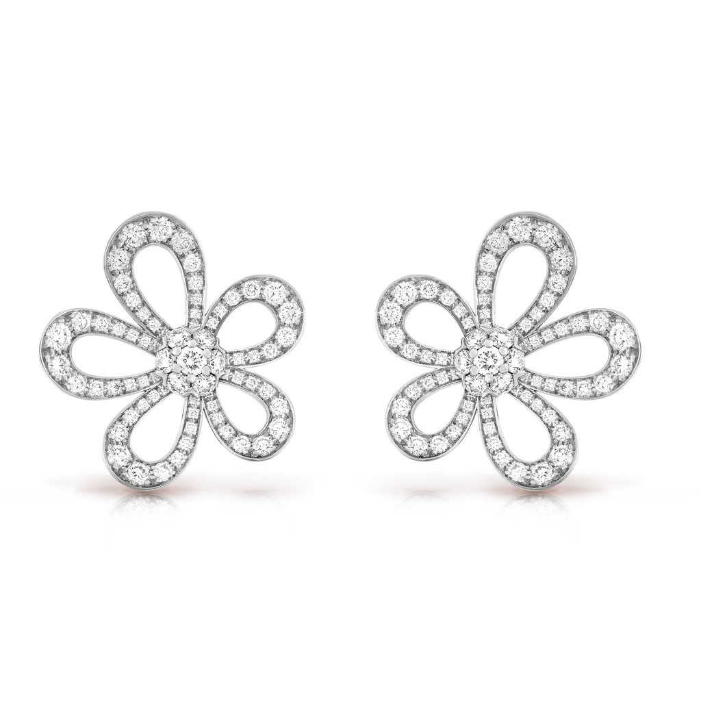 18k Celestial Flowerlace Earrings