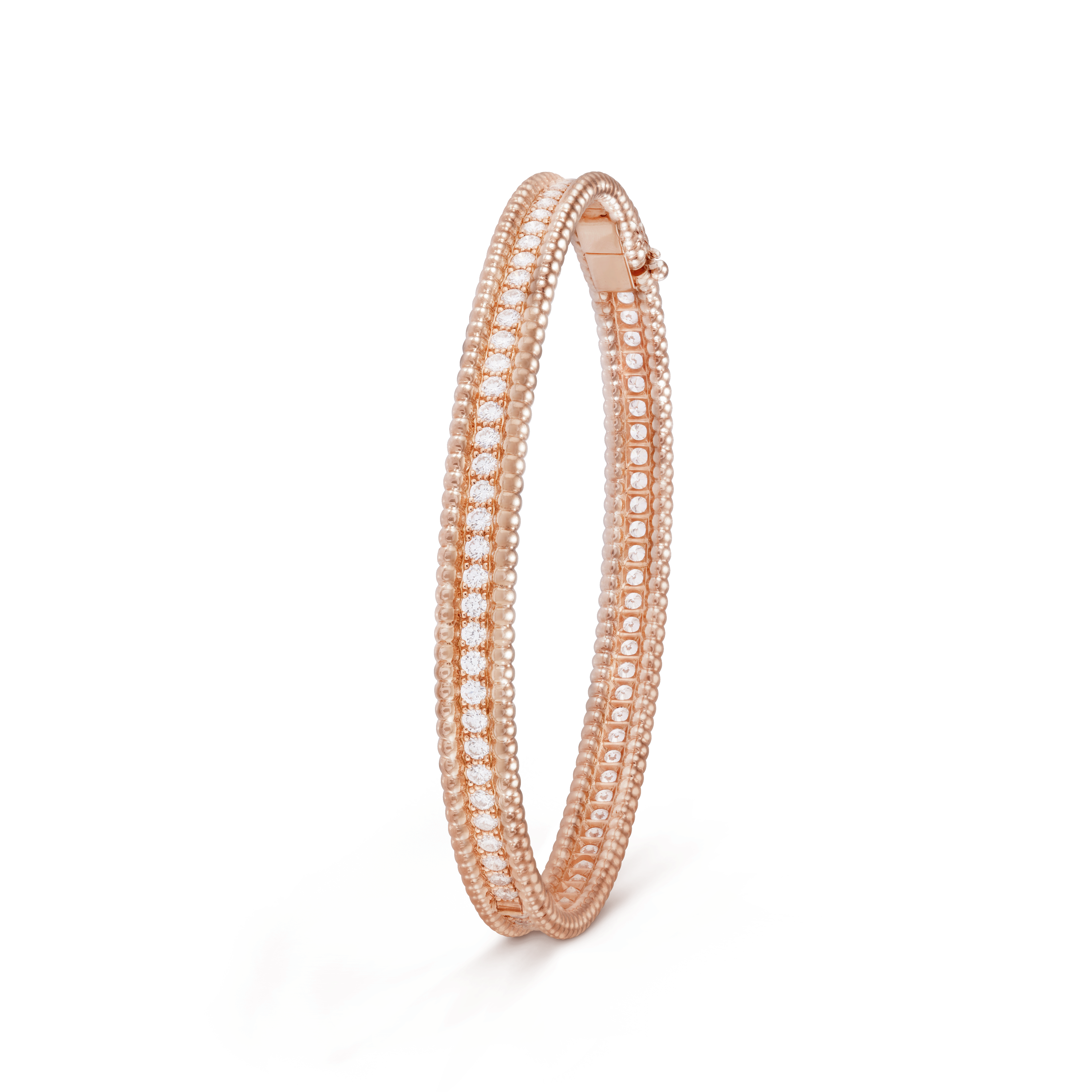 18K Perl̩e Diamonds One Row Bracelet