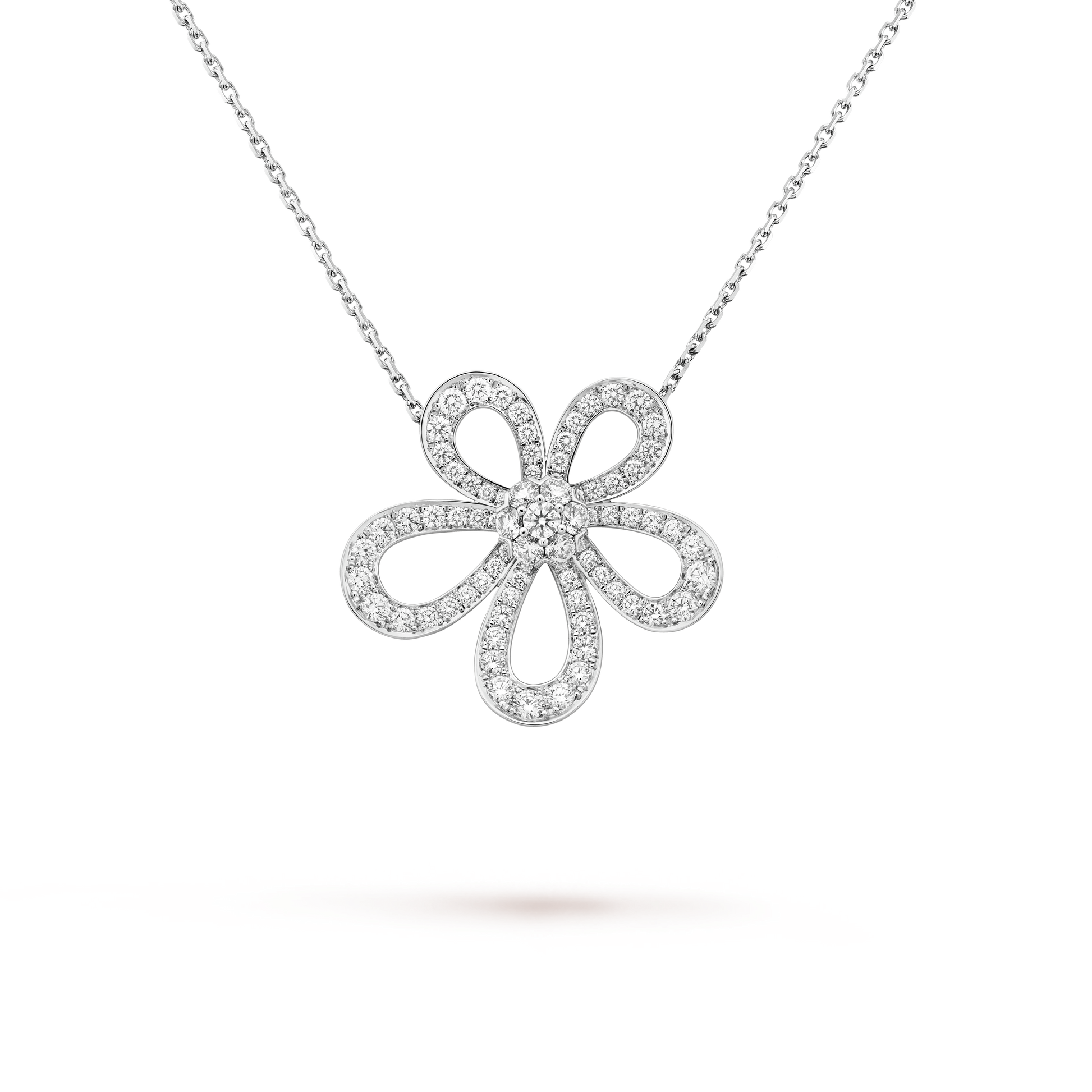 18K Celestial Flowerlace Pendant Necklace