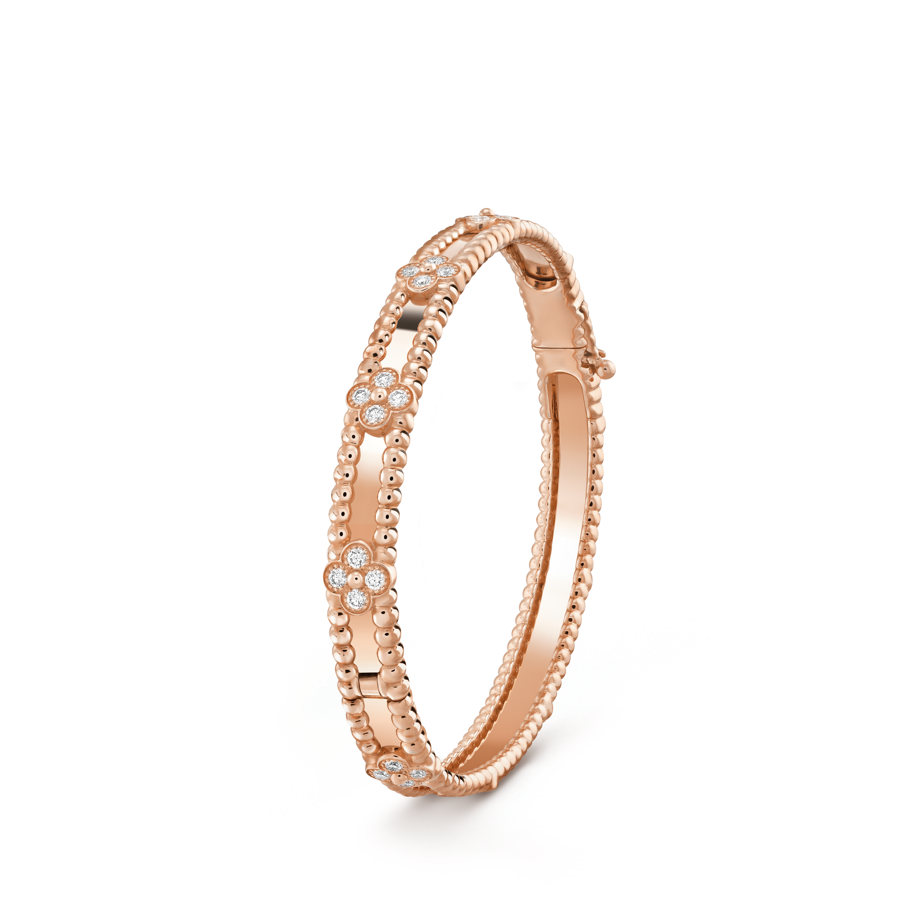 18K Celestial Perl̩e Sweet Clovers Small Bracelet