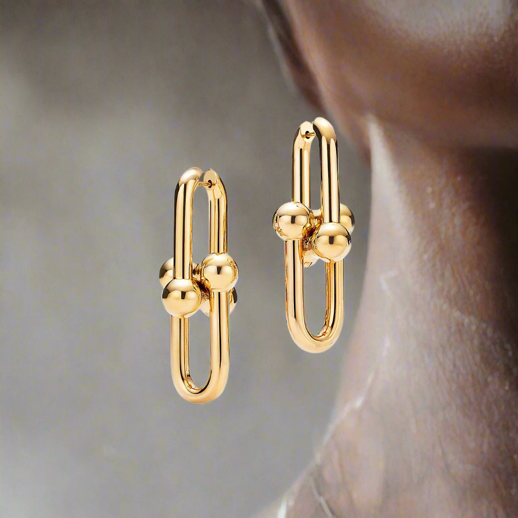 18K Celestial T HardWear Extra Large Link Earrings