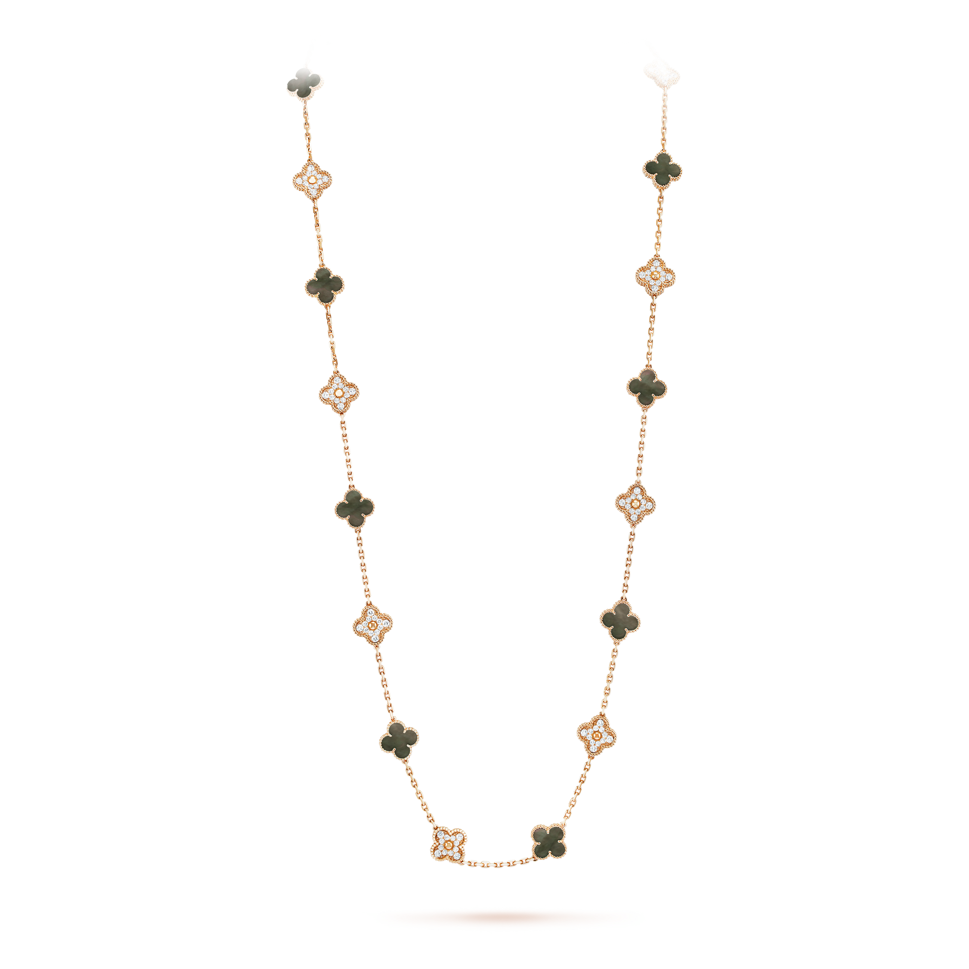 18K Celestial Vintage Alhambra 20 Motifs Long Necklace