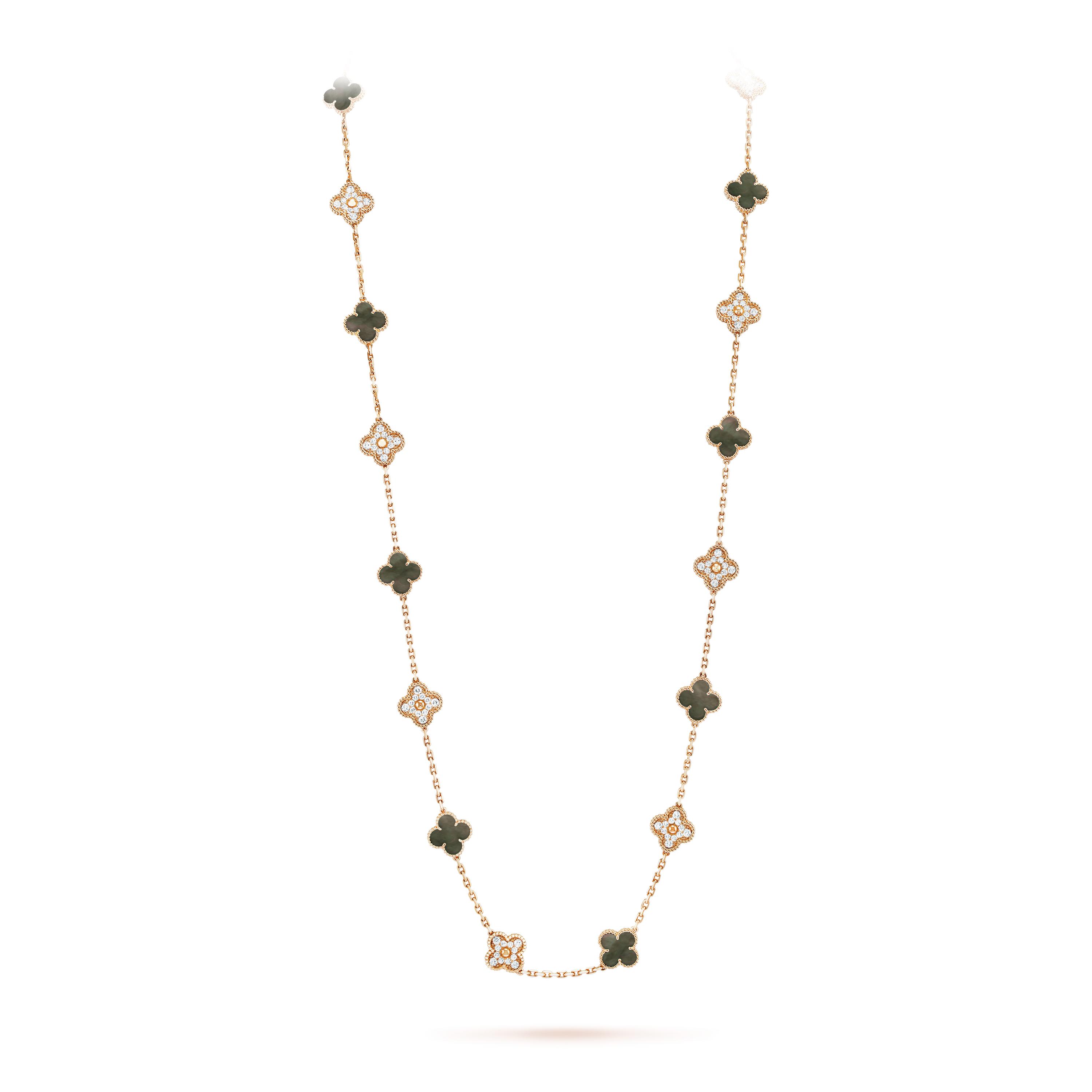 18K Celestial Vintage Alhambra 20 Motifs Long Necklace