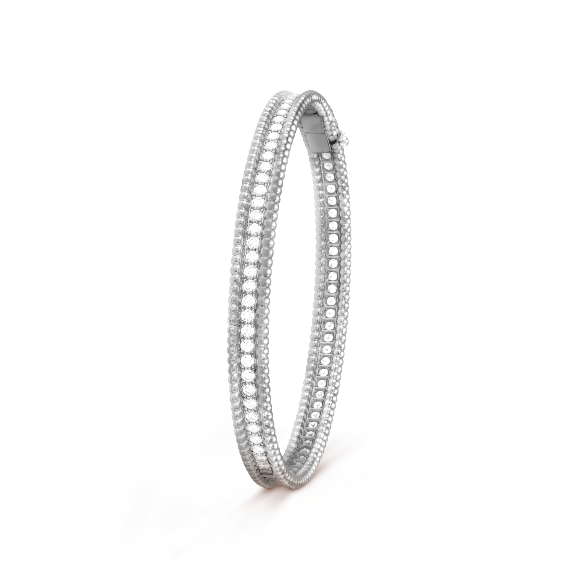 18K Celestial Perl̩e Diamonds One Row Bracelet