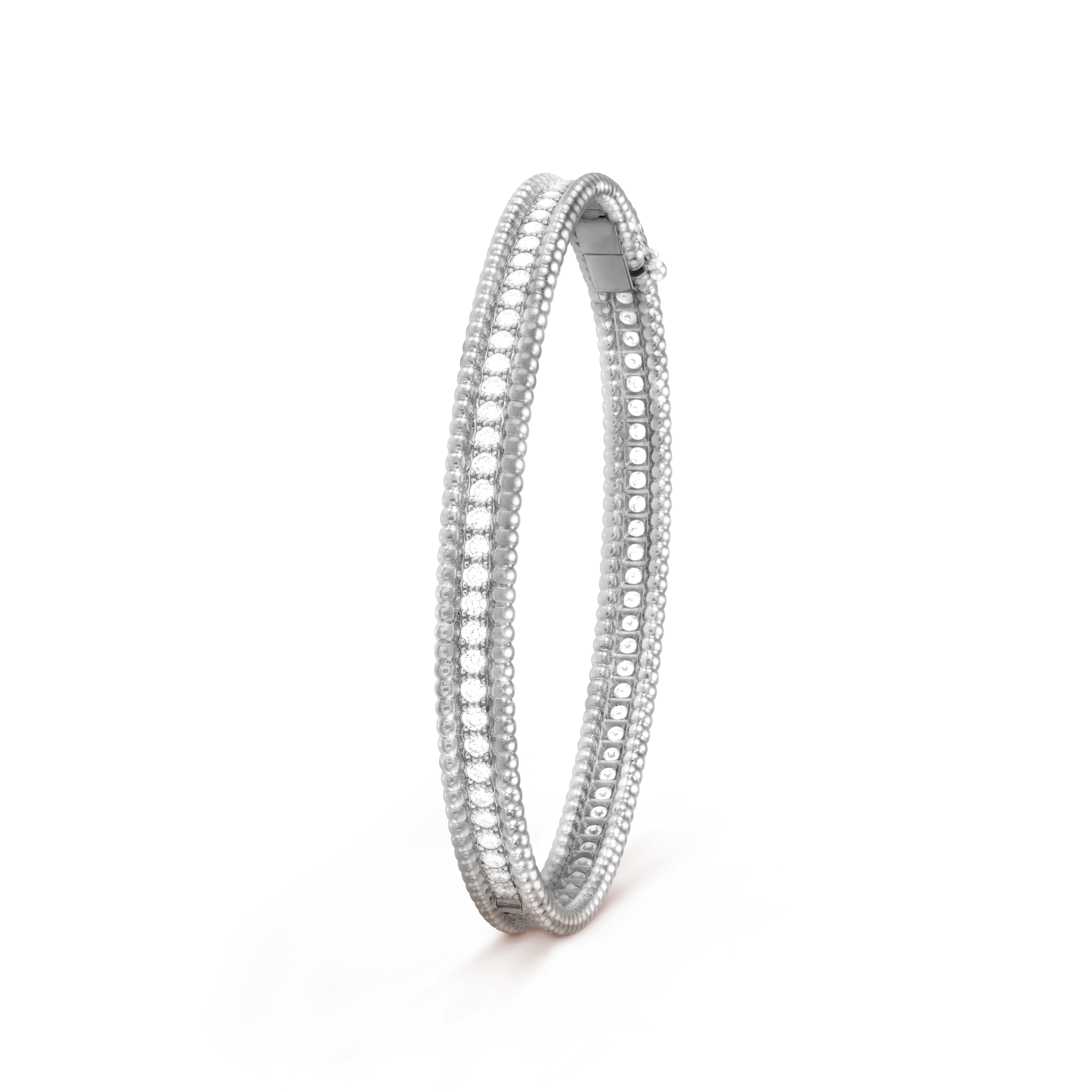 18K Celestial Perl̩e Diamonds One Row Bracelet