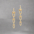 18K Celestial T HardWear Graduated Link Earrings