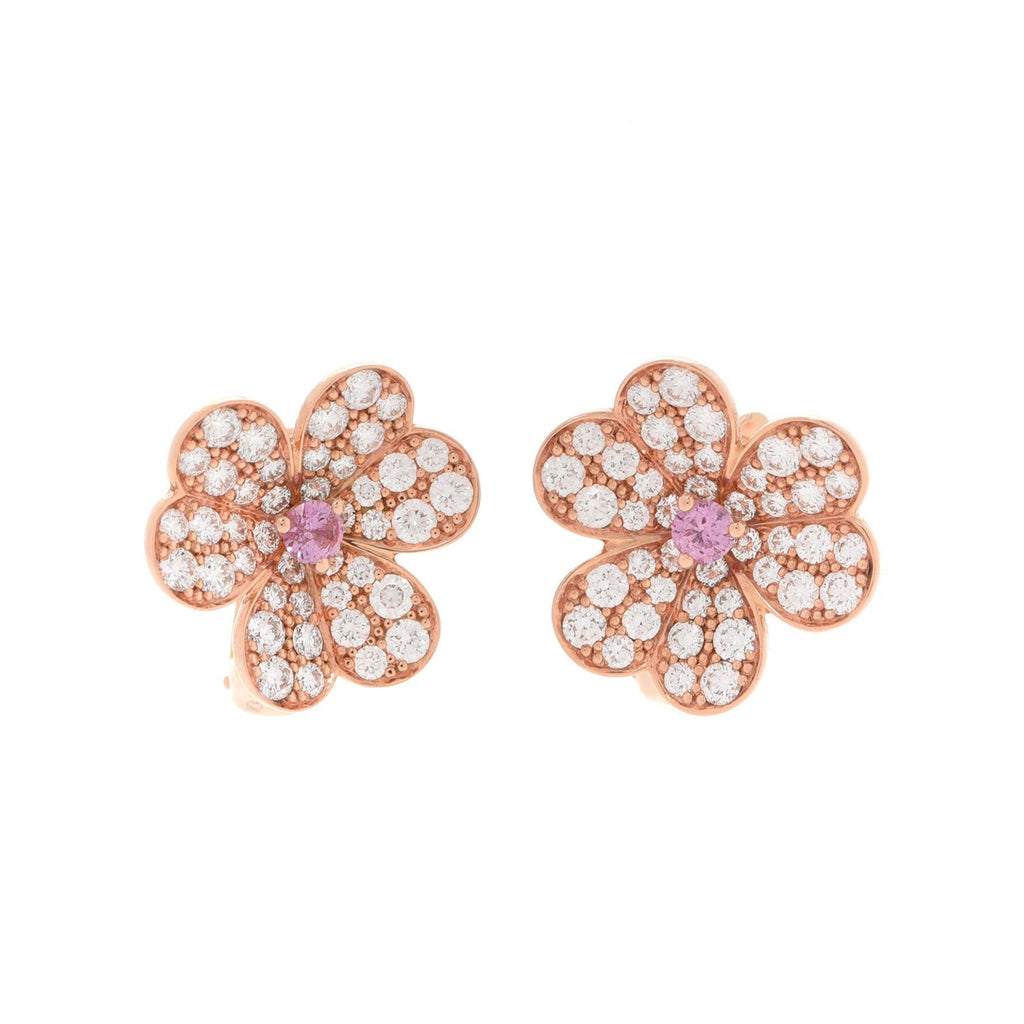 18k Celestial Frivole Pink Sapphire Earrings