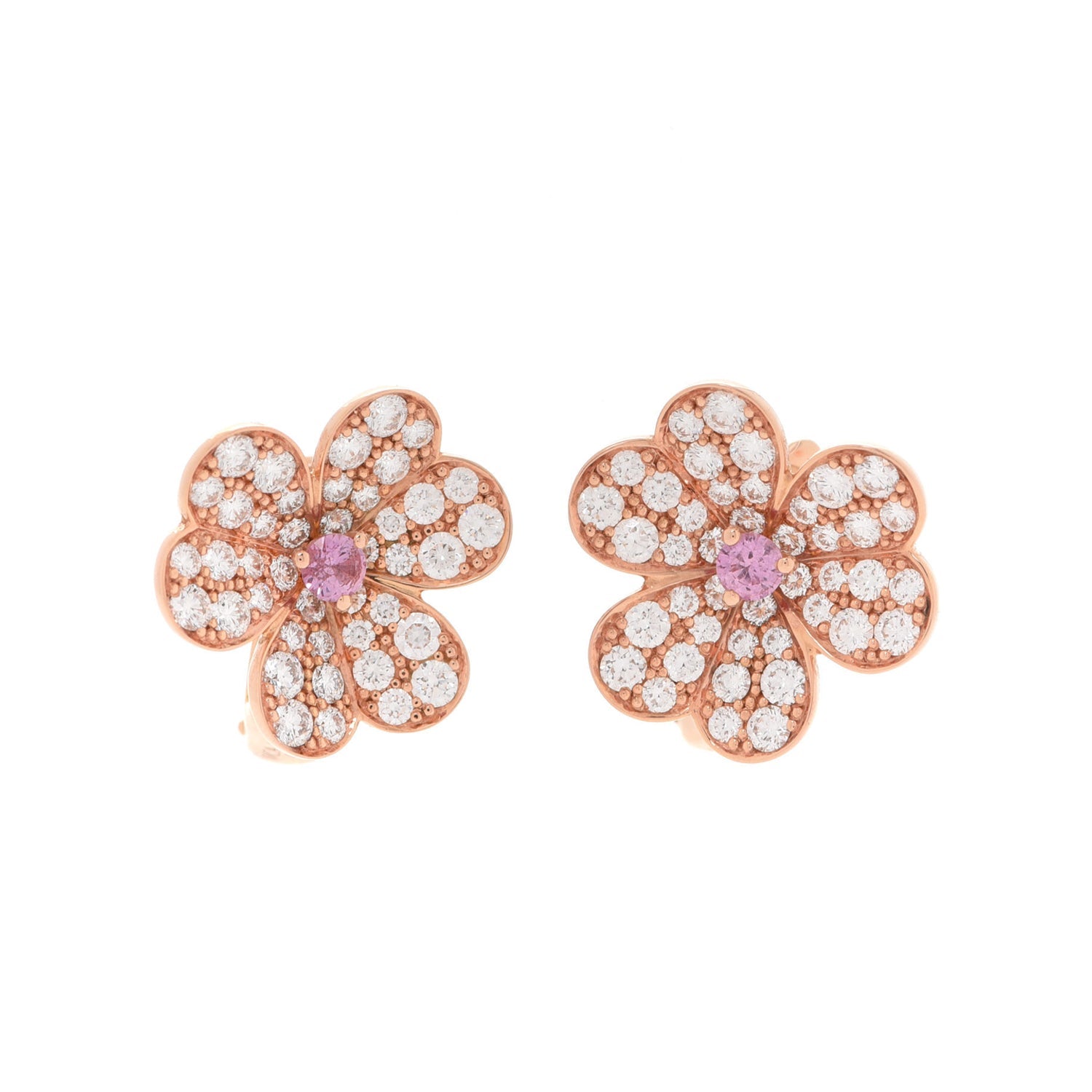 18k Celestial Frivole Pink Sapphire Earrings