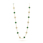 18K Celestial Vintage Alhambra 20 Motifs Long Clover Necklace