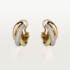 18k Trinity Diamond Earrings