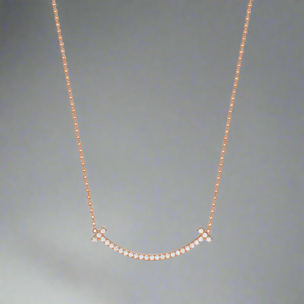 18K Celestial T Medium Diamond Pendant Necklace