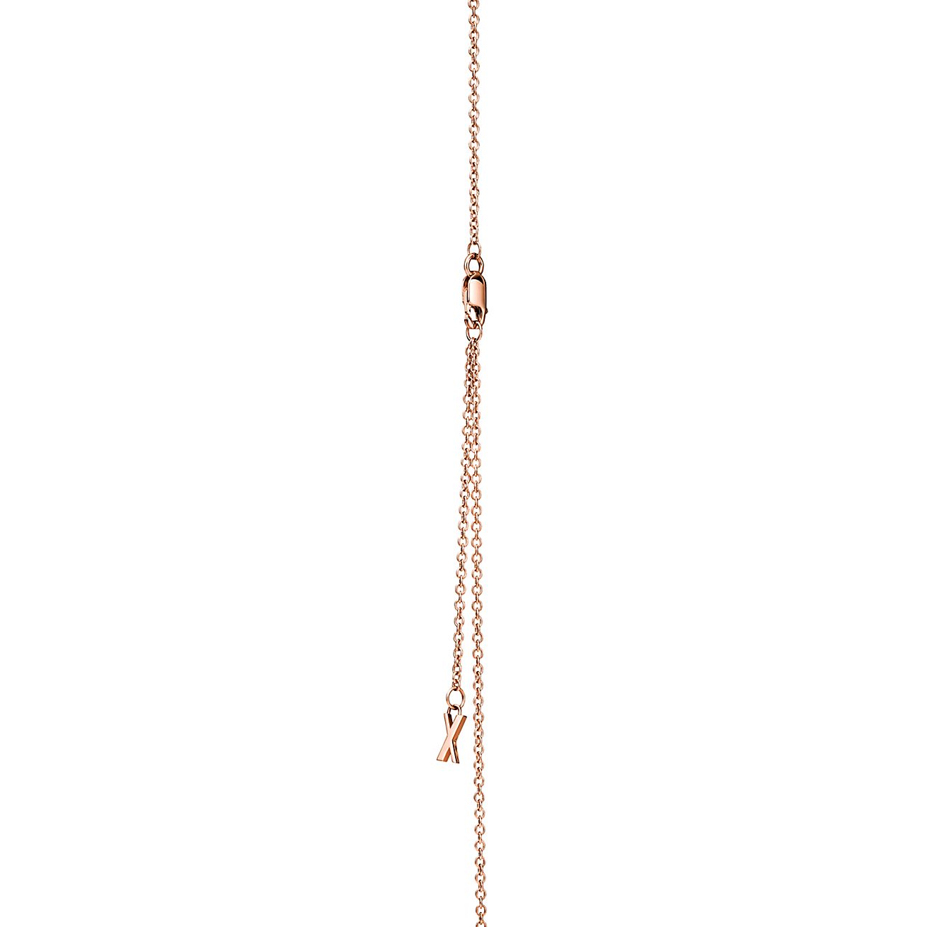 18K Celestial T Atlas X Closed Interlocking Pendant Necklace