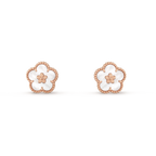 18k Lucky Spring Plum Blossom Earrings