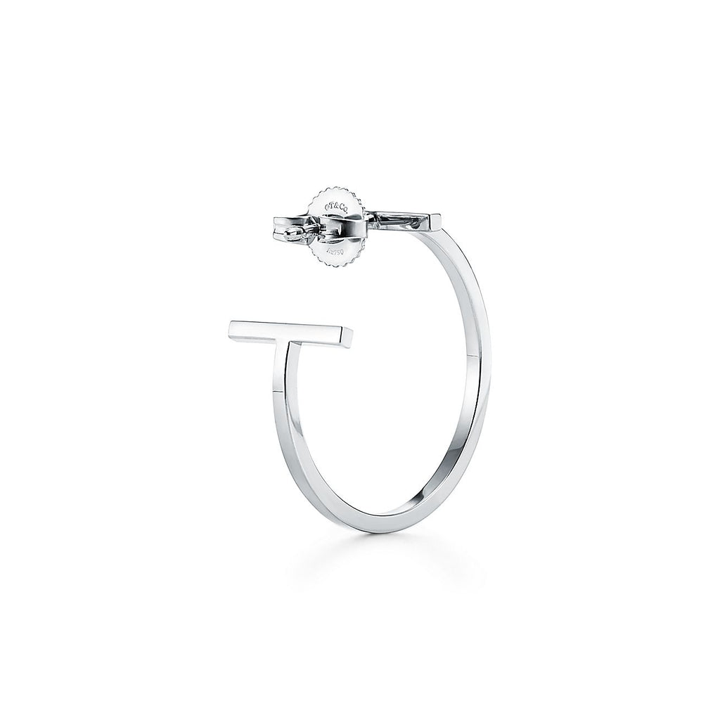 18K Celestial T Hoop Earrings