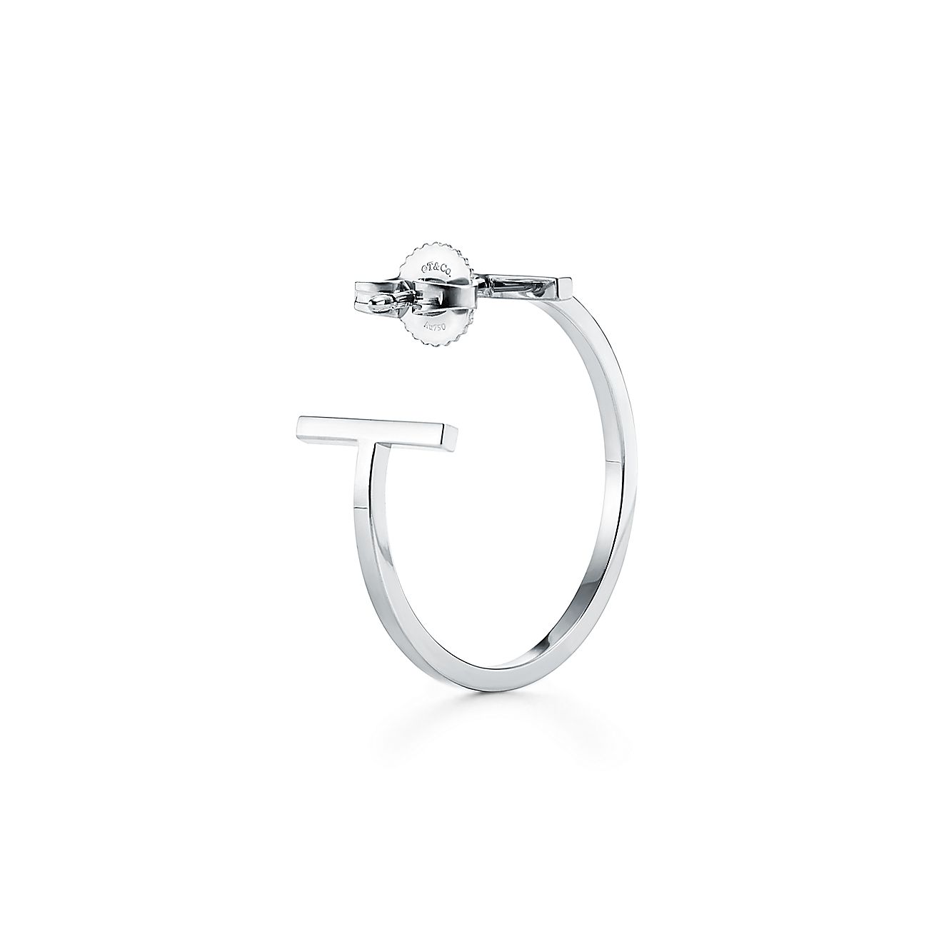 18K Celestial T Hoop Earrings