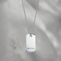 18K Celestial T 1837 Tag Pendant Necklace