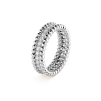 18K White Gold Perl̩e Diamonds Ring