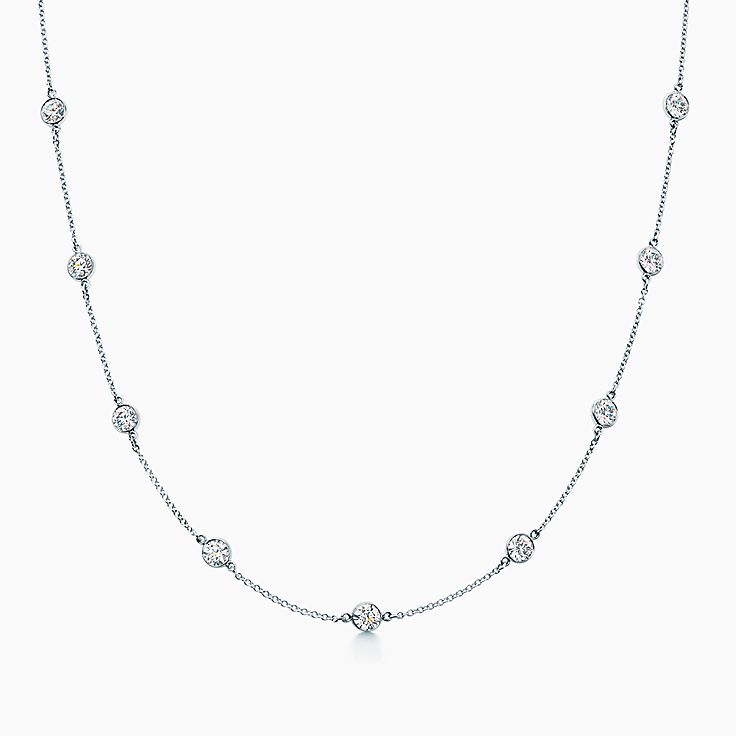 18K Celestial T Elsa Peretti Diamonds By The Yard Necklace