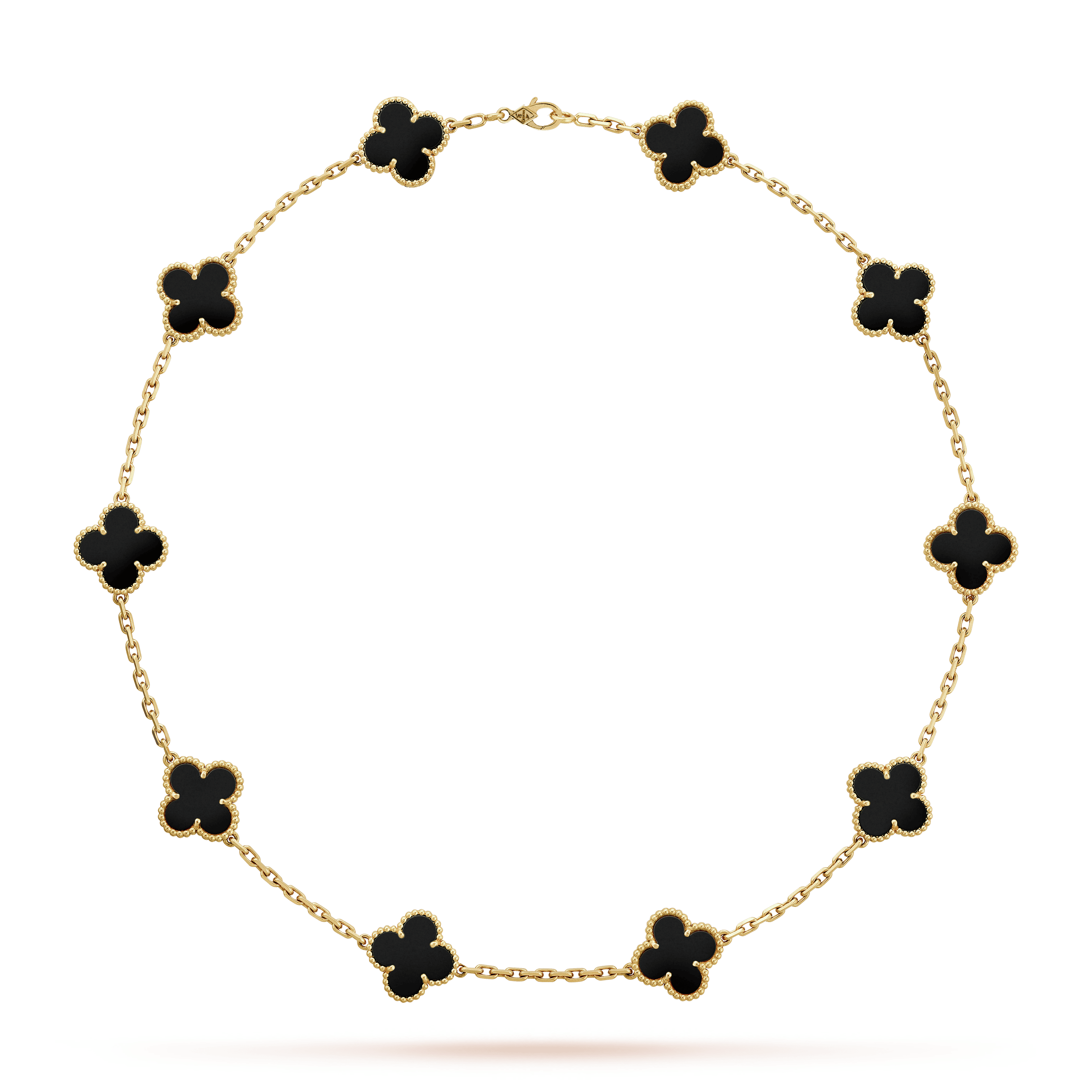 18K Alhambra Black 10 Motifs Necklace