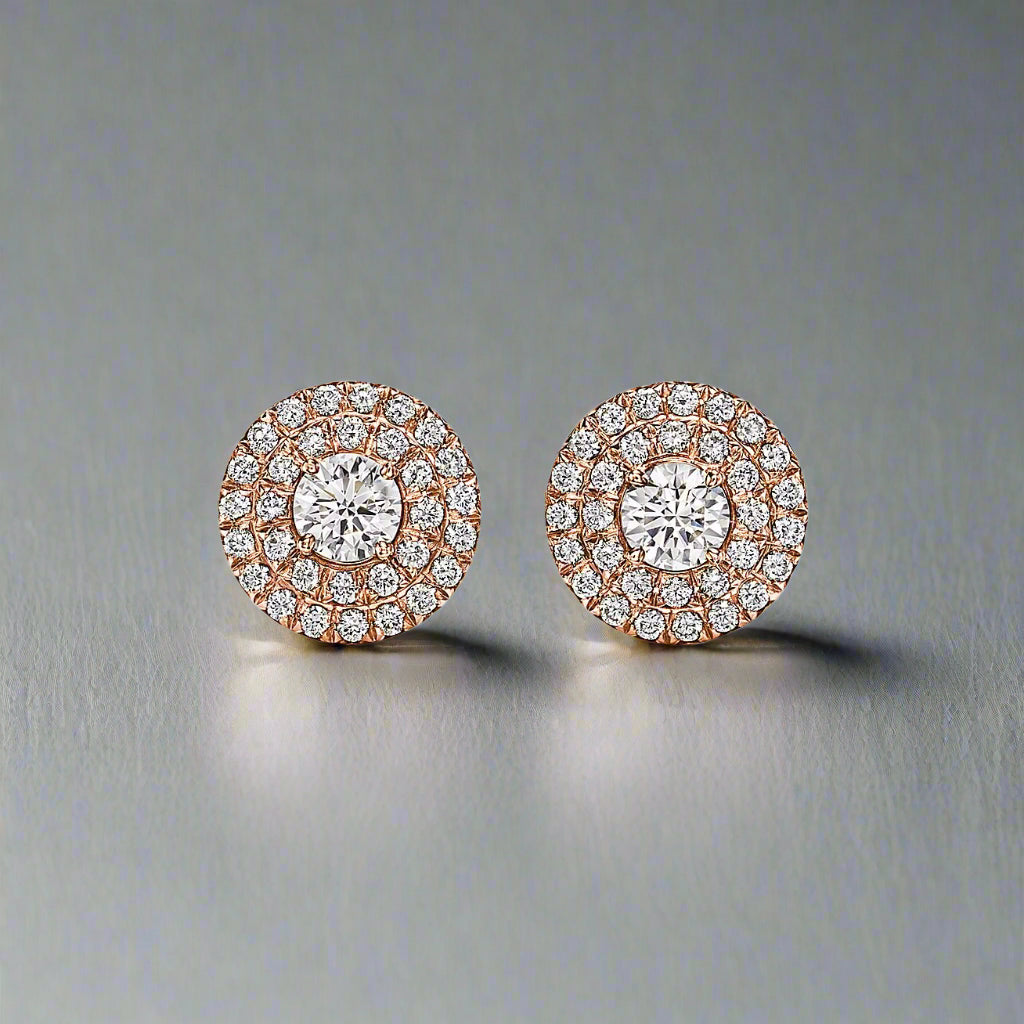 18K Celestial T Soleste Diamonds Rose Gold Earrings