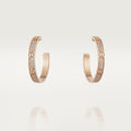 18k Love Pave Diamonds Earrings