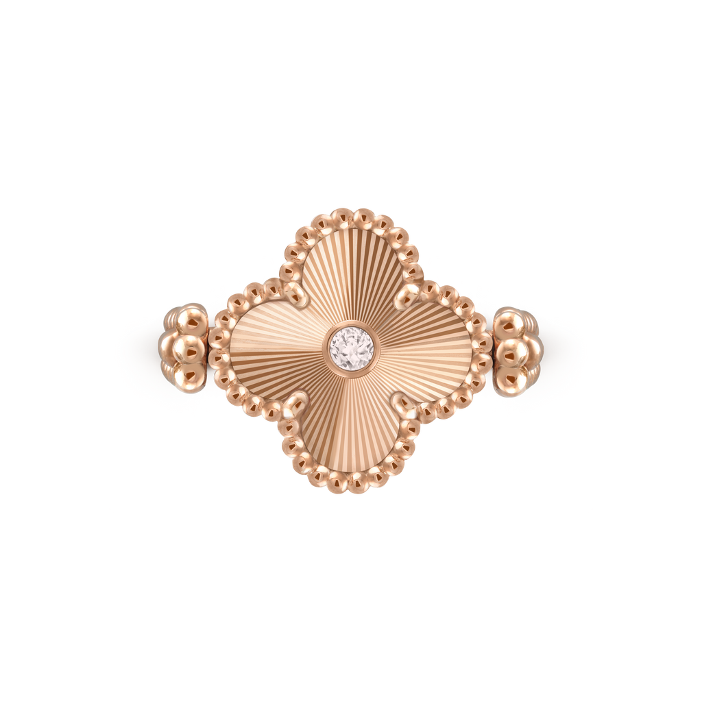 18K Celestial Vintage Alhambra Reversible Ring