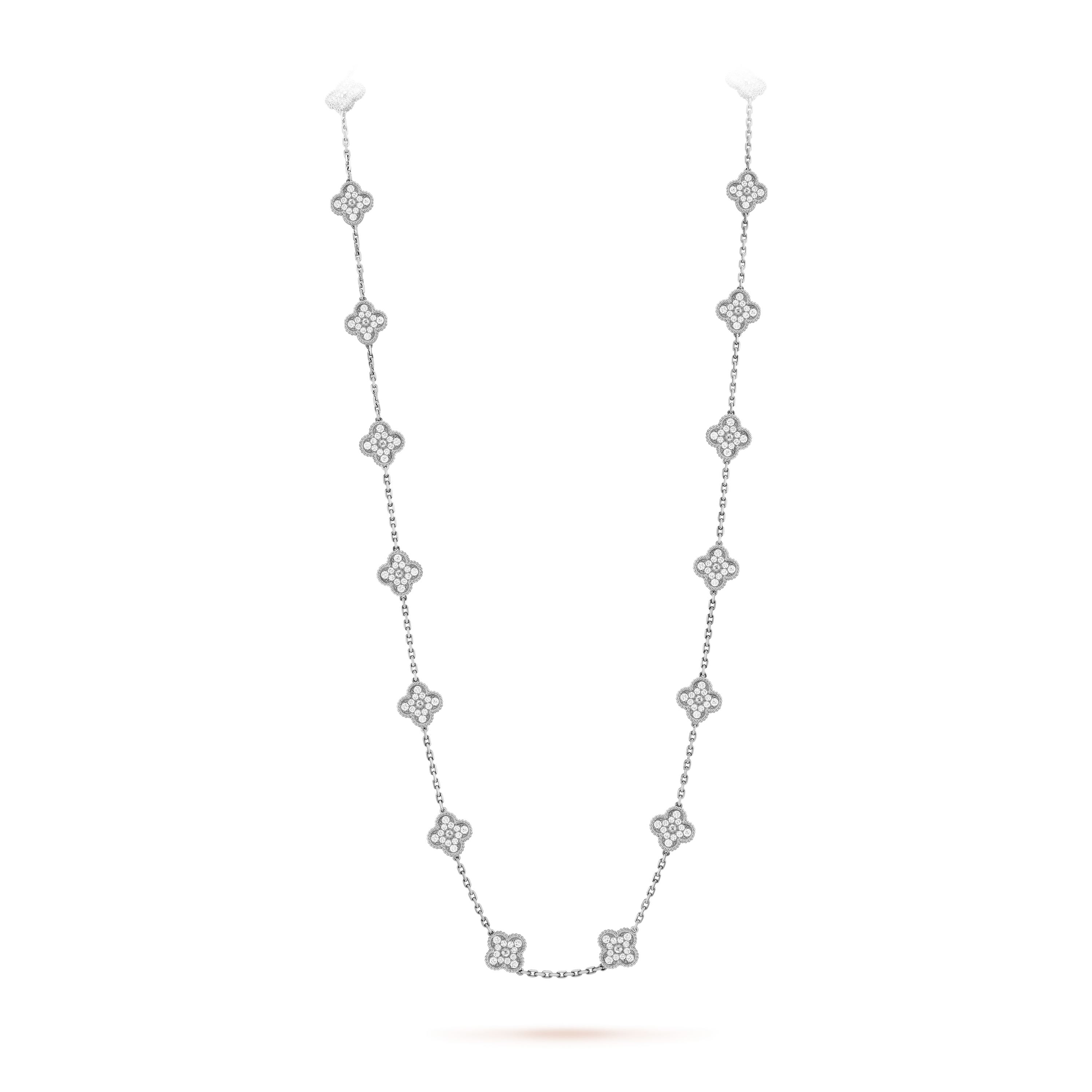 18K Celestial Vintage Alhambra 20 Motifs Long Necklace