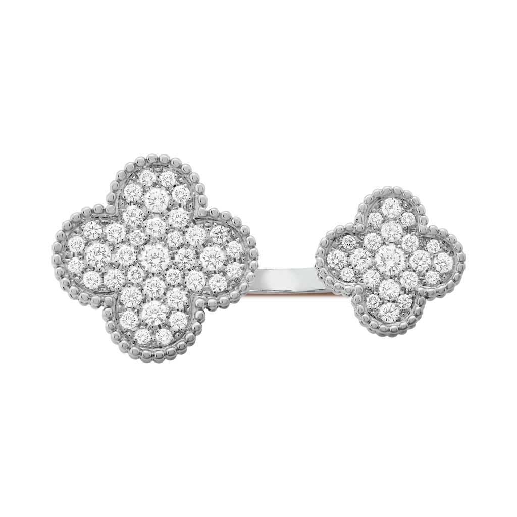 18K Celestial Magic Alhambra Diamond Ring