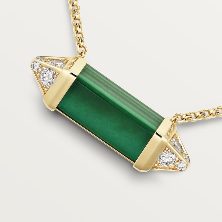 18K Celestial Les Berlingots De Malachite Necklace