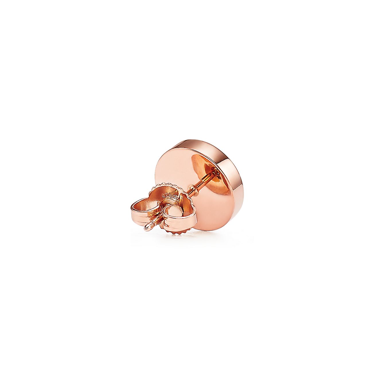 18K Celestial T Mother-of-pearl Circle Earrings